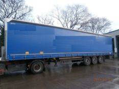 Schmitz Euroliner 2009, 40m, 12 months MOT, sliding roof, disc brakes, air suspension. Immingham.