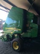 John Deere 864 Belt Round Baler, 2010. Done 22728 bales. Location: Norwich, Norfolk.