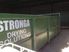 Stronga Hooklift Bin. 15 metres cubed. Hooklift bin with drying floor. Location: Horncastle, Lincs.