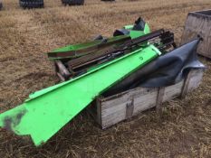 Pallet of assorted Standen Vision Potato Harvester Parts. Location Brandon, Suffolk