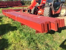 Steel framed building 60ft long x 40 ft wide x 16 ft @ eaves 12 .5 deg roof pitch