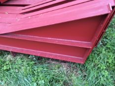 Steel framed building 75ft long x 54 ft wide x 16 ft @ eaves 12 .5 deg roof pitch