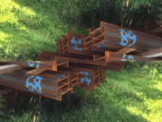 6no. 12.5m lengths of 305 x 165 x 40kg/m U Beam.  Bundle weight 3000kg.  Our ref: f254 blue 66