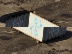 Fibre Cement Roofing Sheets 37no. Euro 6 profile 9’6” fibre cement roof sheets.  Light Grey.