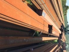 12no. 4.2m lengths of 305 x 102 x 25kg/m U Beam. Bundle weight 1260kg.  Our ref: f149 blue 39