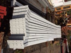 Steel framed building 100ft long x 50 ft wide x 20 ft @ eaves 12 .5 deg roof pitch