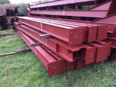 Steel framed building 90ft long x 45 ft wide x 20 ft @ eaves 12 .5 deg roof pitch