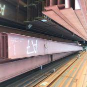 4no. 9m lengths of 305 x 102 x 25kg/m U Beam. Shot blasted and primed.  Bundle weight 900kg.