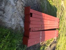 Steel framed building 60ft long x 40 ft wide x 13.5 ft @ eaves 12 .5 deg roof pitch