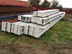 Steel framed building 120ft long x 60 ft wide x 20 ft @ eaves 12 .5 deg roof pitch