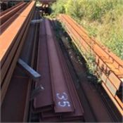 5no. 8.1m lengths of 305 x 165 x 40kg/m U Beam. Shot blasted and primed. Bundle weight 1620kg.