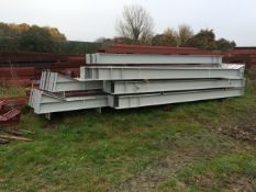 Steel framed building 160ft long x 60 ft wide x 20 ft @ eaves 12 .5 deg roof pitch