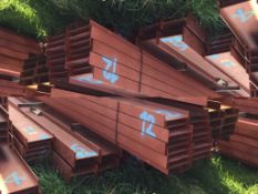 11no. 6.1m lengths of 305 x 102 x 28kg/m U Beam. Shot blasted and primed.  Bundle weight 1879kg.