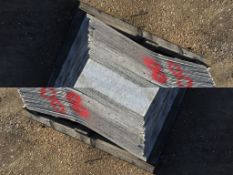 Fibre Cement Roofing Sheets 36no. Ridges. Euro 6 profile. Grade 7/10. 1m cover