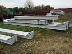 Steel framed building 100ft long x 60 ft wide x 20 ft @ eaves 12 .5 deg roof pitch