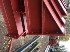 Steel framed building 60ft long x 30 ft wide x 15 ft @ eaves 12 .5 deg roof pitch purlins