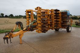 2009 Knight Triple Press Speed Loc 4m cultivator with Rabe Mega Seeder including OSR or Slug