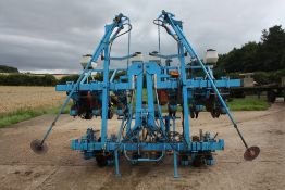 1997 Monosem Meca 2000 12 Row folding precision drill with Microsem granular applicator and 36m