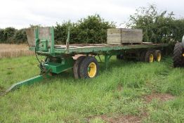 Articulated 32ft flatbed trailer
