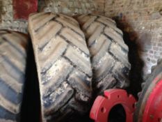 Pair 650/85R38 Continental tyres