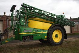 2012 John Deere R962i 6,200ltr 36m trailed tracking sprayer with Michelin VF 710/60 R42 and 520/