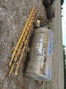 Qty Chafer sprayer spares including pump, induction hopper, stainless steel tank and wheels