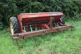 Massey Ferguson 30 conventional drill converted to a bean drill