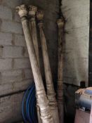 Russian Timber Decorative Columns Location Kings Lynn Norfolk