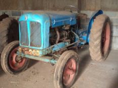 1952 Fordson Major 2wd Tractor. NO VAT. Location Crediton, Diss.