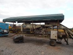 Herbert in Feed Hopper with Herbert Mobile Potato Grading Line - Location - Belfast Northern