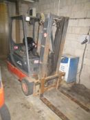 2004 Linde GP18 E18C - 02 Electric Forklift with Charger, 5972 hrs, Serial No. H2X335PO6799