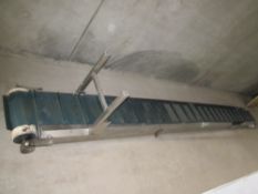 Stainless Steel Flighted elevator, belt width 30cm (12