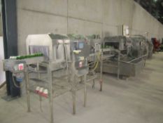 Peter Cox stainless steel leek or spring onion washer and trimmer with water recycling tank