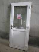 PVC door & frame, 91 cm wide, 210 cm tall