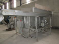 Peal Box Tipper and sheet conveyor, belt width 60cm (24