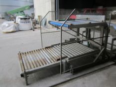 Box Tipper & feed rollers with automatic door