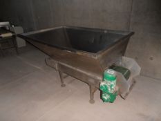 Stainless Steel Hopper with conveyor belt, Type 1.5/500, Belt Width 45cm, Length 1.8m Model 08/98