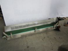 Stainless Steel Conveyor, no motor, belt width 20cm (8