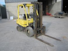 2008 Hyster model HF.0FT Diesel Forklift, serial no. L177B25697F, 5896 hrs,