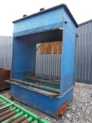 Fruit & vegetable drencher complete with feed rollers and stands