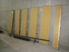 Insulated Sectional door, 2.4m (8') wide, 5 x 60cm (2') sections, 1 x 30cm (1') section