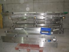 Stainless Steel 10 lane vegetable product grading conveyor  for spares or reconditioning