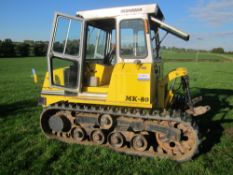Morooka Cautrac MK-80 Tracked Crawler, Rubber Tracks, 1833 hrs, 4 cylinder Engine, Serial No. T-