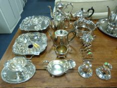 Quantity of Silver Plated Ware including Teapot - Toast Rack etc