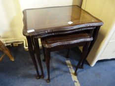 Mahogany Nest of 3 Tables