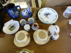 6 Coalport Plates, Carlton Ware + Other Pottery