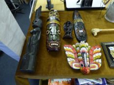 Quantity of African Face Masks etc