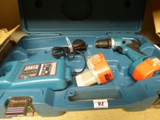 *Makita Cordless Drill with Spare Battery & Charger