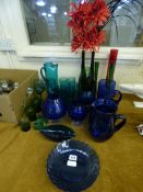 Collection of Coloured Glassware