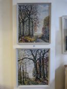 2 Oil on Boards Depicting Country Scenes